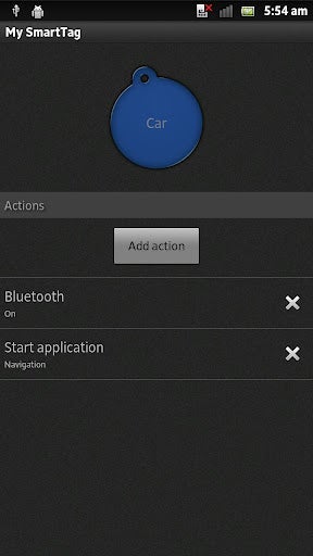 SmartTags testreszabható-Sony Xperia SmartTags app most az Android Market, haszontalan, amíg SmartTags indulnak