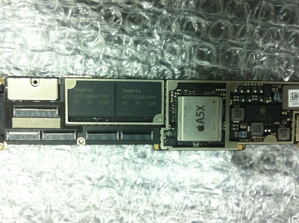 A5X, not A6, visible on latest leaked iPad 3 logic board photo