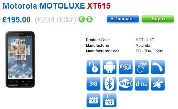 Motorola MOTOLUXE launches a tiny bit earlier than expected in the UK for $371 (£234) no-contract