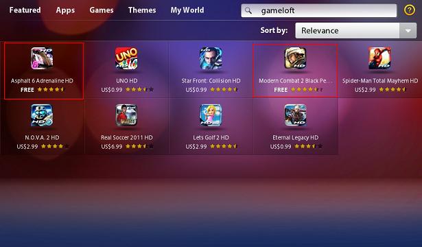Asphalt 6 Adrenaline HD and Modern Combat 2 Black Pegasus HD now free, but only on BlackBerry PlayBook