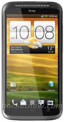 An image said to be that of the HTC One X - HTC One X image leaks and it looks like your typical HTC smartphone on the outside
