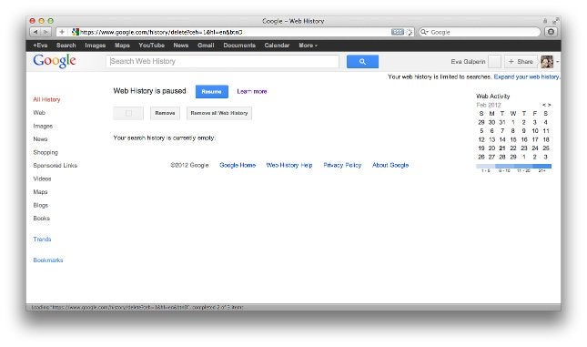 Here&#039;s how to delete your Google Web search History