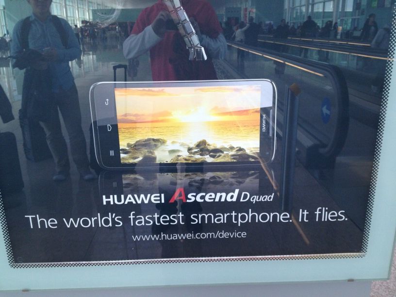 The quad-core Huawei Ascend D quad snapped