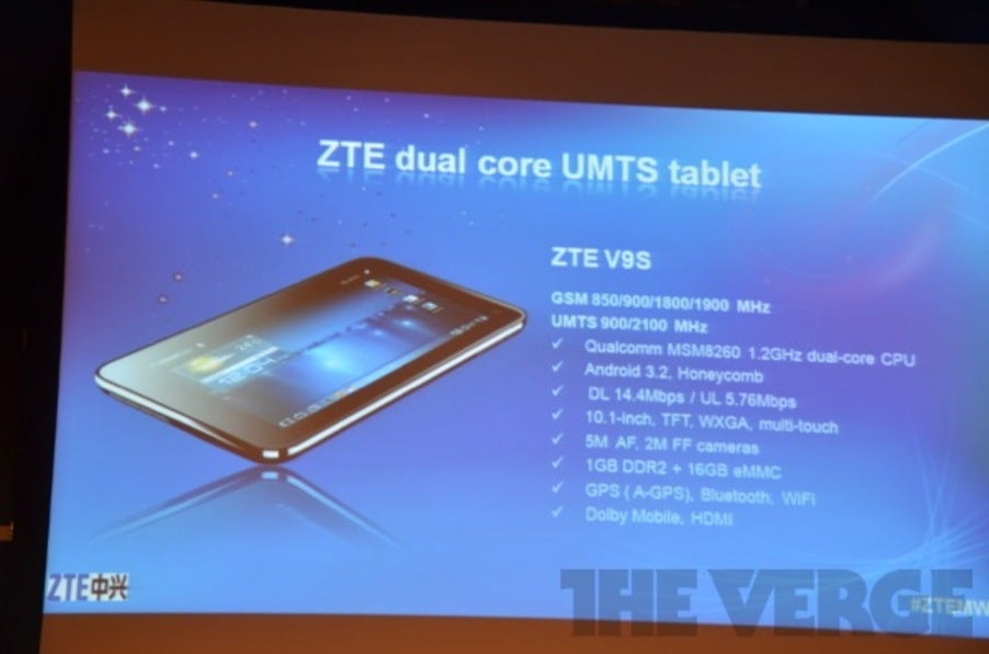 ZTE brings four tablets to MWC: quad-core PF 100 and T98, high-end V96 and affordable V9S