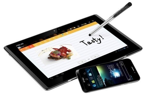 Asus PadFone slides into a tablet screen with its slim body, 4.3" Super AMOLED display and Snapdragon S4 silicon
