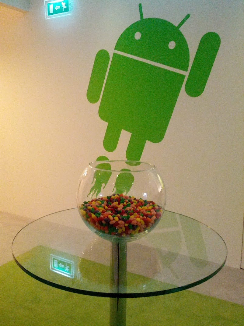 Jelly Beans seen at Google&#039;s MWC booth. Hmmmm...