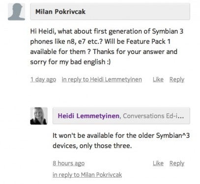 Nokia Belle FP1 arriving on Nokia 603, 700, 701, but older Symbian devices won’t get it