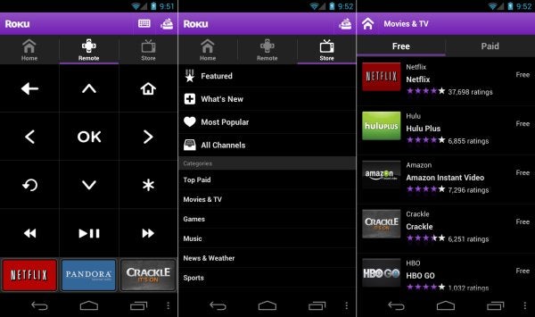 Roku remote app released for Android