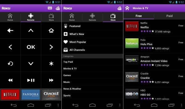 Roku remote app released for Android