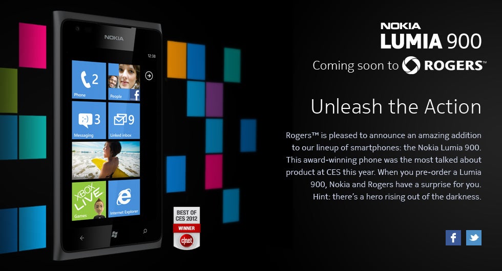 Lumia 900 will be $499.99 on Rogers with a Dark Knight surprise