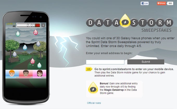 30 Samsung Galaxy Nexus smartphones are up for grabs, courtesy of Sprint - Samsung Galaxy Nexus may launch on Sprint in April, here is how to win one