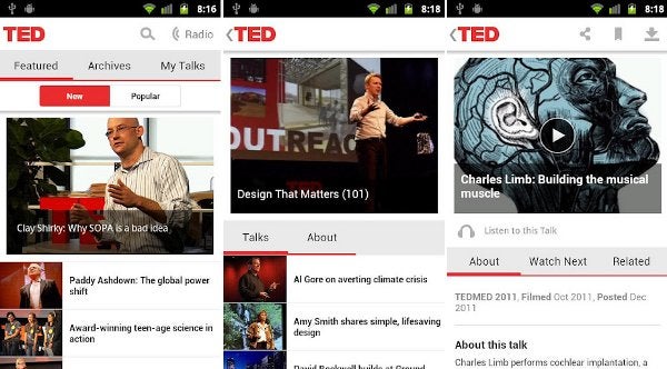 Official Android TED app now available