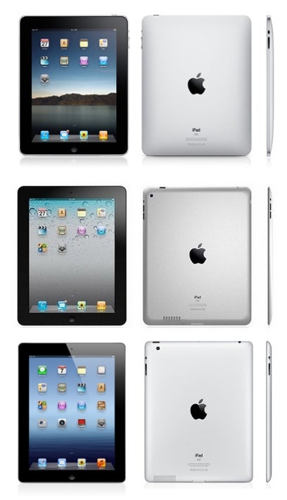 The Apple iPad, iPad 2, and The new iPad - The Apple iPad evolution: iPad 3 vs iPad 2 vs iPad