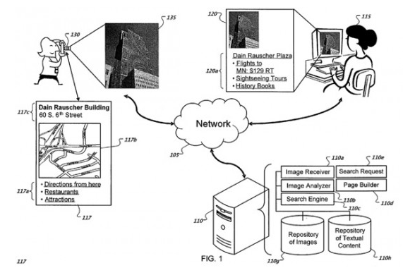 Google seeks a patent for this process - Google applies for patent that identifies your location by using a snapped photo of a landmark