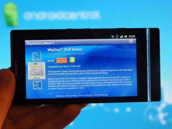 The PlayStation Store is now available on the Sony Xperia S - Sony Xperia S now has access to PlayStation store