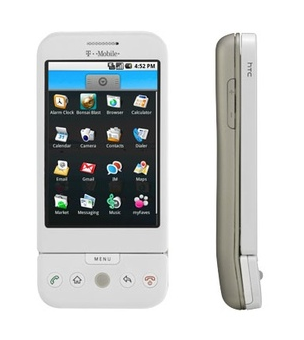 T-Mobile G1 - HTC One V adds purple and black to its original grey