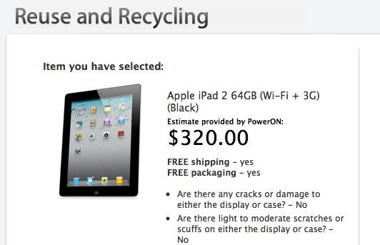 Apple&#039;s Reuse and Recycling programs can offer you up to $320 for your old iPad 2