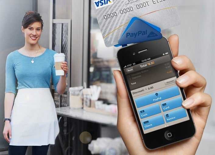 PayPal Here goes after Square with a credit card dongle for iPhone and Android, takes checks too