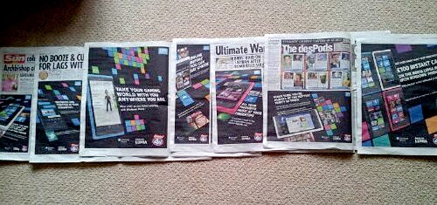 Nokia takes over &#039;The Sun&#039; with Lumia ads
