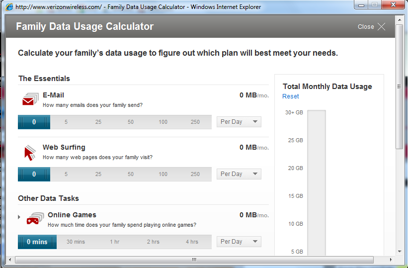 Screenshot shows Verizon shared data plans are on the way