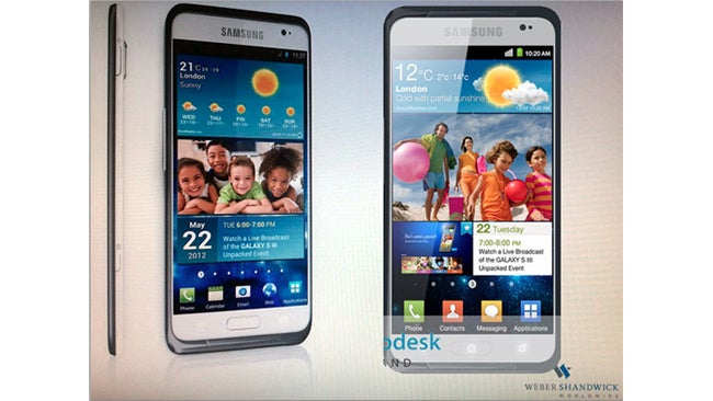 The new mockup of the Samsung Galaxy S III (R) matches one from the other day - Here's the latest on the Samsung Galaxy S III