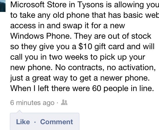 Microsoft Stores will take your feature phone, exchange it for a brand new Windows Phone