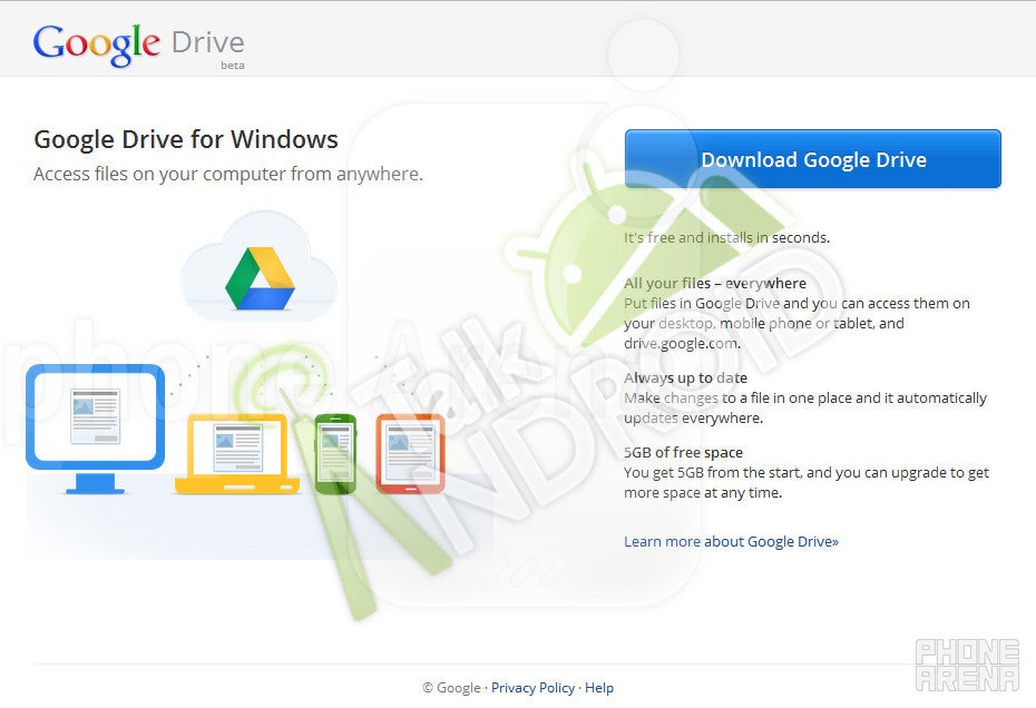 Google Drive leak hints at eventual 5GB of free storage and mobile apps