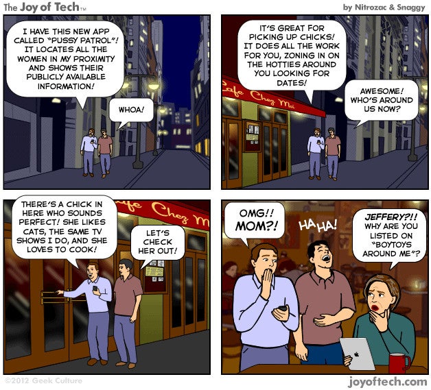 Girls Around Me yanked from the App Store, lives in comics now