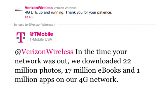 T-Mobile and Verizon have had a virtual battle - T-Mobile takes on Verizon in Spectrum Wars