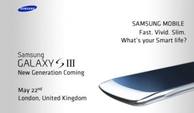 Samsung Galaxy S III first press image appears, announcement set for May 22nd?