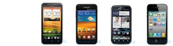 EVO 4G LTE vs Epic 4G Touch vs Photon 4G vs iPhone 4S: specs comparison