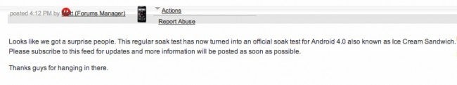 Droid RAZR soak test suddenly shifts to ICS test?