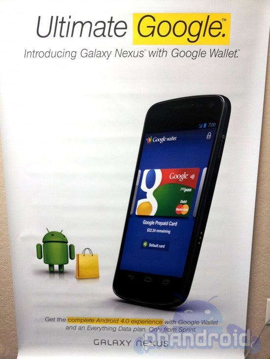 Sprint Galaxy Nexus Signs To Hit Stores On The 15th Phonearena