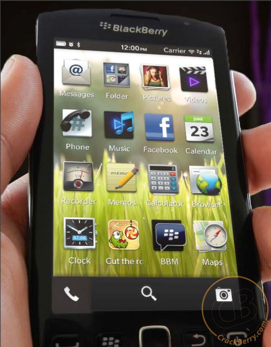 Rendering alleged to show the new BB10 UI, courtesy of Crackberry - Report: Why Jim Balsillie quit RIM