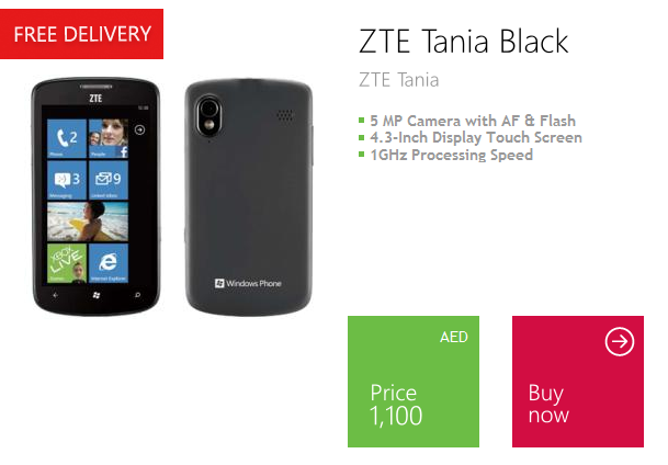 Offering from the Waha Store - UAE gets its own online Microsoft Windows Phone store
