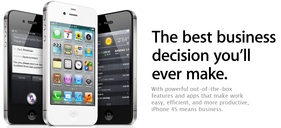 The Apple iPhone is being aimed at enterprise users - Apple iPhone aimed at corporate users