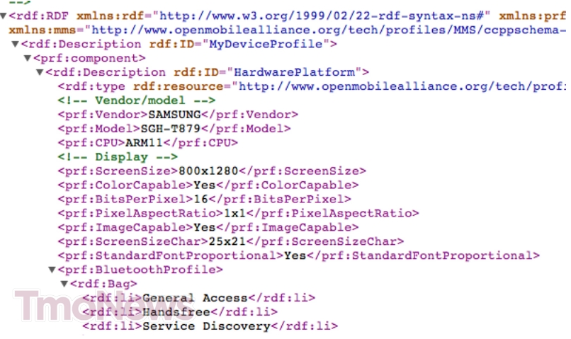 The User Agent Profile hints at it... - Samsung GALAXY Note to appear at T-Mobile?