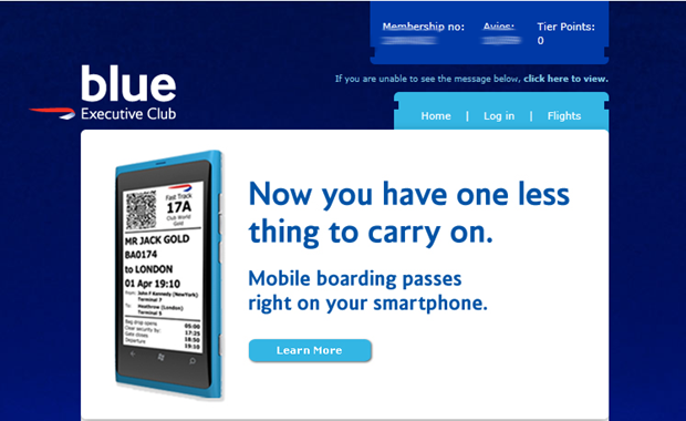 The Nokia Lumia 800 was used as a model by British Airways - British Airways uses Nokia Lumia 800 to illustrate smartphone use as boarding pass
