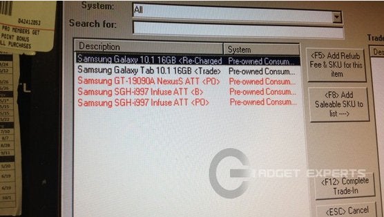 GameStop now accepts the Samsung Galaxy Tab, Nexus S, and Infuse 4G into its trade-in program