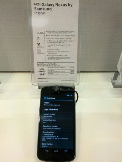 Reports are coming in of Verizon Galaxy Nexus owners getting 4.0.4 update