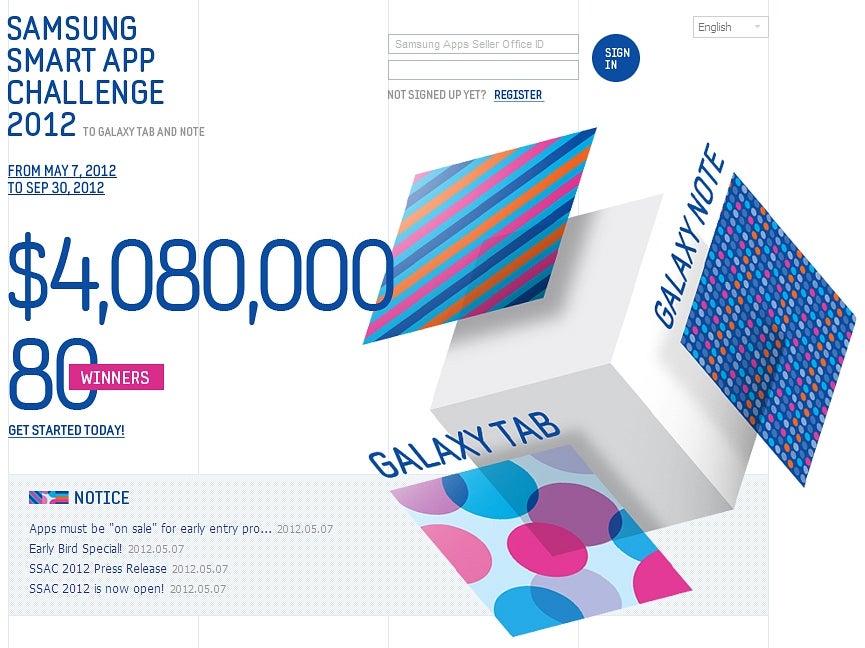 Samsung Smart App Challenge 2012 kicks off - Samsung Smart App challenge 2012 kicks off, over $4,000,000 to be awarded