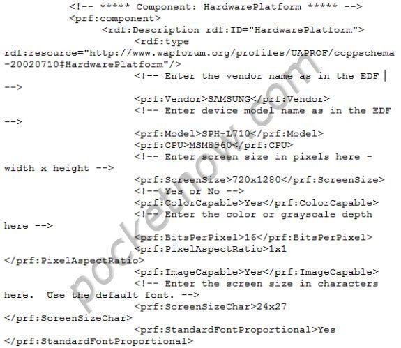 User Agent Profile believed to be for the Sprint version of the Samsung Galaxy S III - User Agent Profile reveals new information about Sprint&#039;s Samsung Galaxy S III