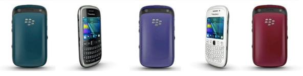 The BlackBerry Curve 9320 in various colors - RIM introduces BlackBerry Curve 9320 with dedicated BBM key