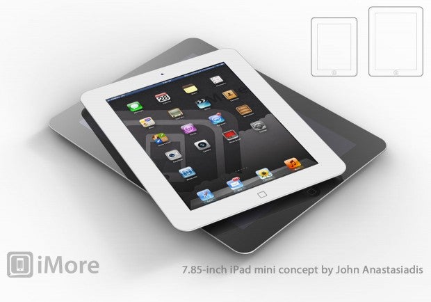 Concept of the mini Apple iPad courtesy of iMore - Report says 7 inch mini Apple iPad coming in October, to sport $200-$250 price tag