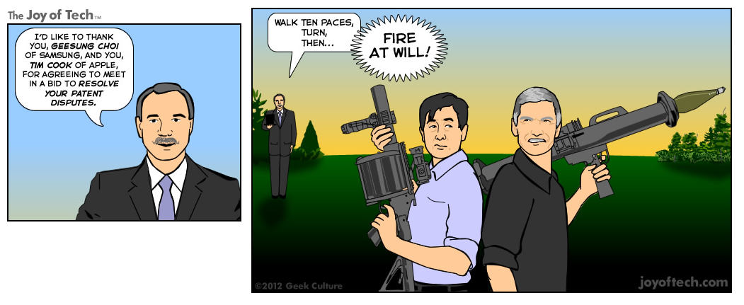 Courtesy of The Joy of Tech - Apple accuses Samsung of &quot;spoilation of evidence&quot; in patent case