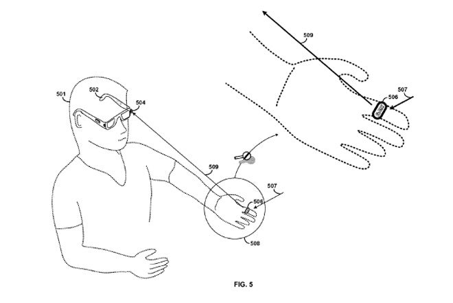 Google patent shows possible controls for Project Glass