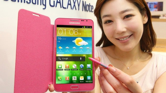 Samsung Galaxy Note in pink is in bound for the UK sometime in June