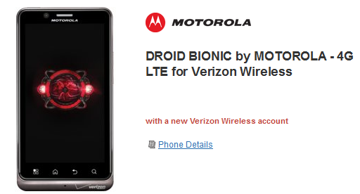 Grab a free Motorola DROID BIONIC - Get a free Android phone just for ordering a meal from Chili&#039;s website