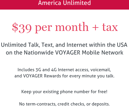 Voyager Mobile&#039;s top unlimited plan costs $39 a month - Voyager Mobile now open for business; $19 a month gives you unlimited talk and text