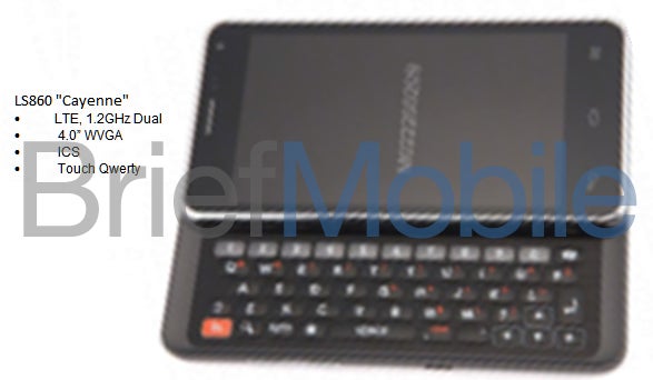 LG LS860 &quot;Cayenne&quot; surfaces, possibly a QWERTY keyboard Android headed to Sprint